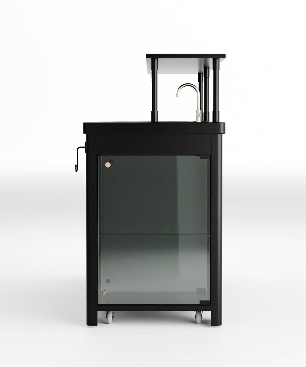 Double Model X Home Bar, Matt Black Finish