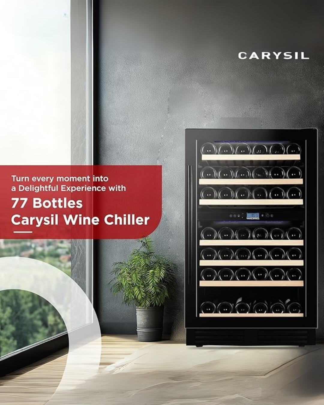 Wine Chiller, 77 bottles