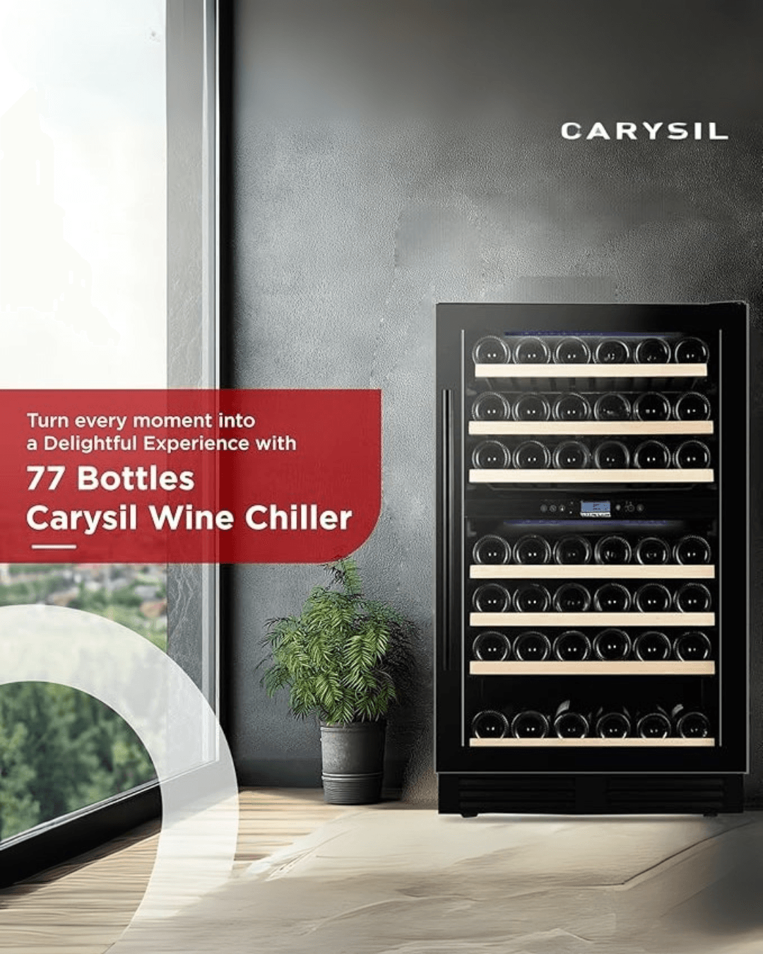 Wine Chiller, 77 bottles