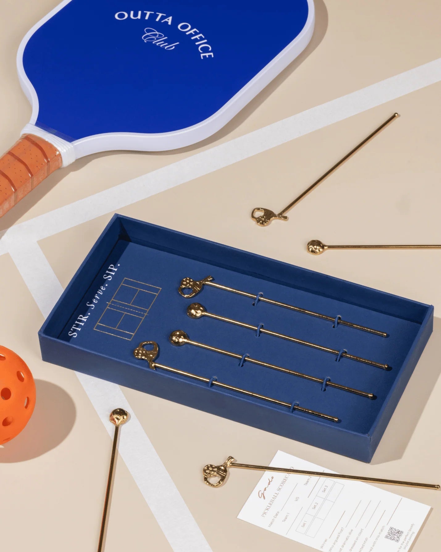 Court-side Cocktail Stirrers