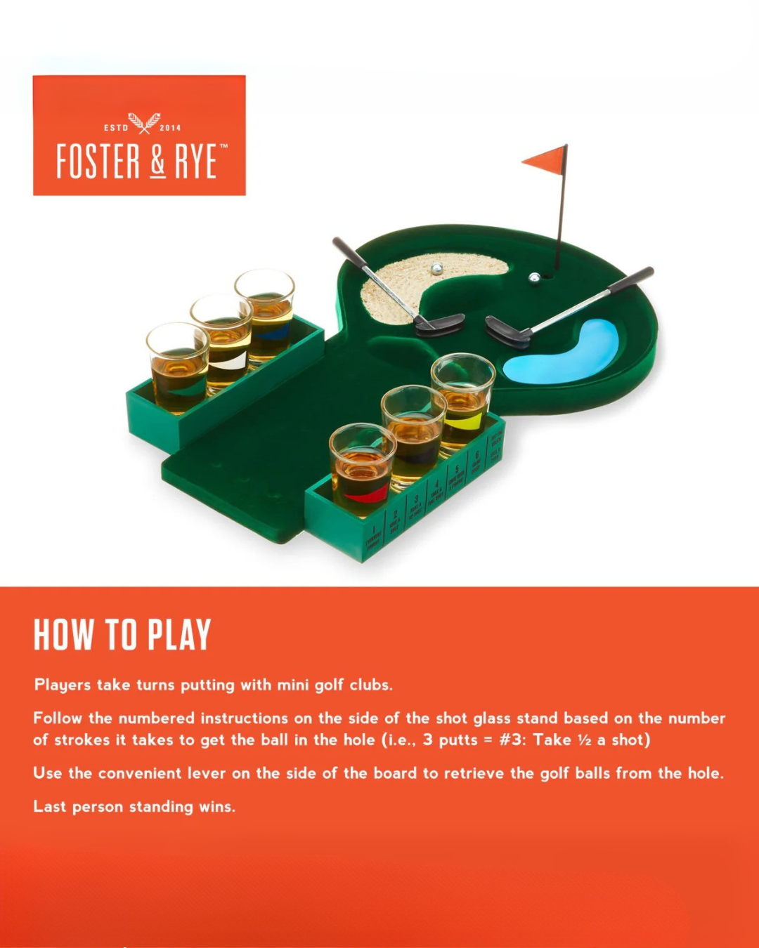 Putt & Shot Mini Golf Drinking Game