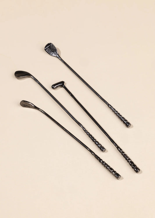 Tee-Time Cocktail Stirrers for Golf Lovers
