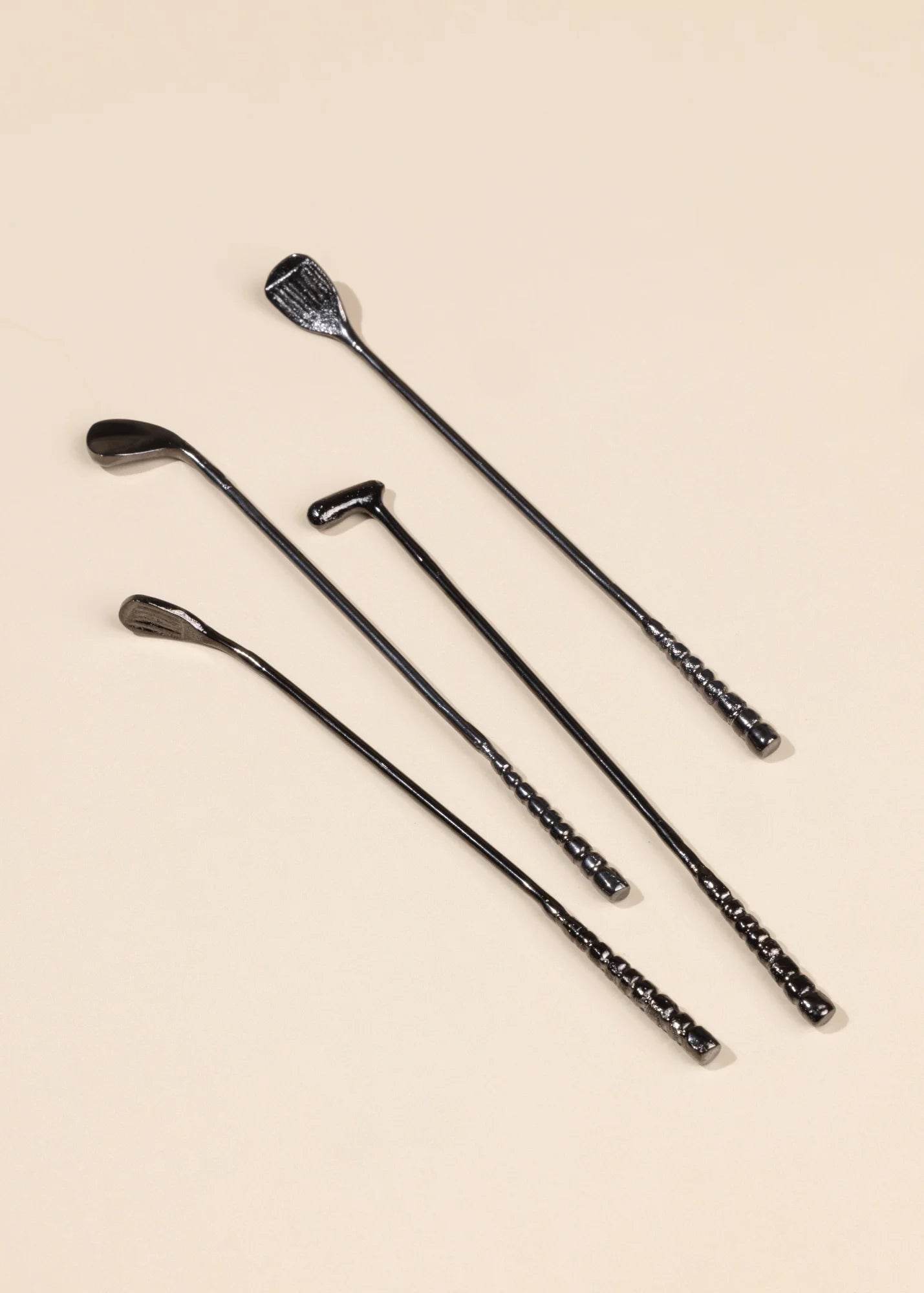 Tee-Time Cocktail Stirrers for Golf Lovers