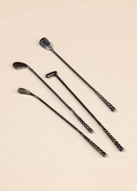 Tee-Time Cocktail Stirrers for Golf Lovers