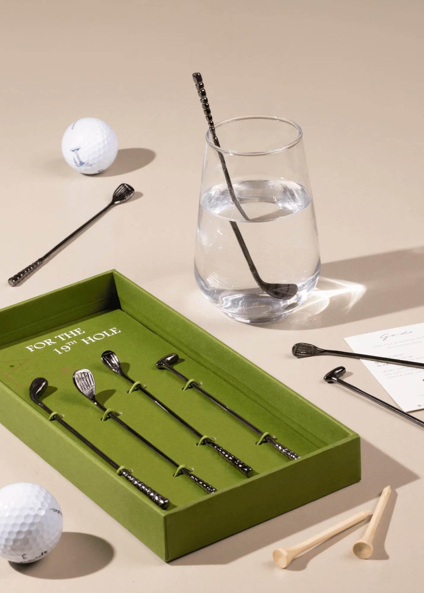 Tee-Time Cocktail Stirrers for Golf Lovers