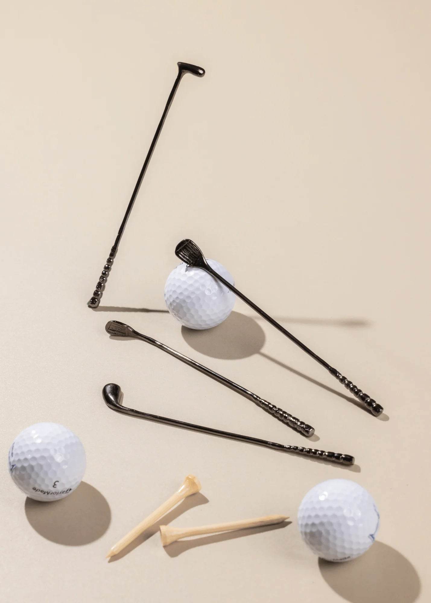 Tee-Time Cocktail Stirrers for Golf Lovers
