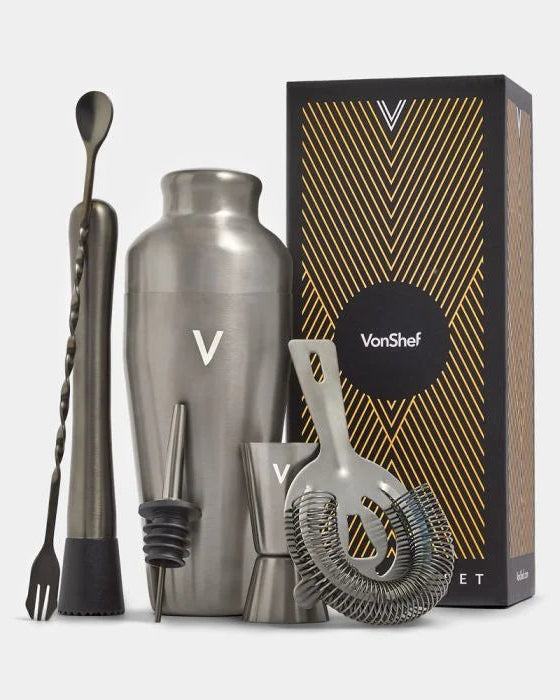 Parisian Cocktail Shaker Set, Graphite