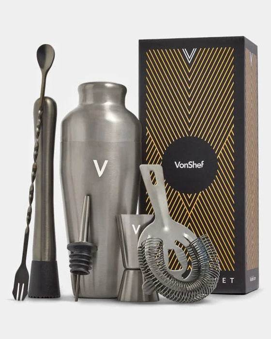 Parisian Cocktail Shaker Set, Graphite