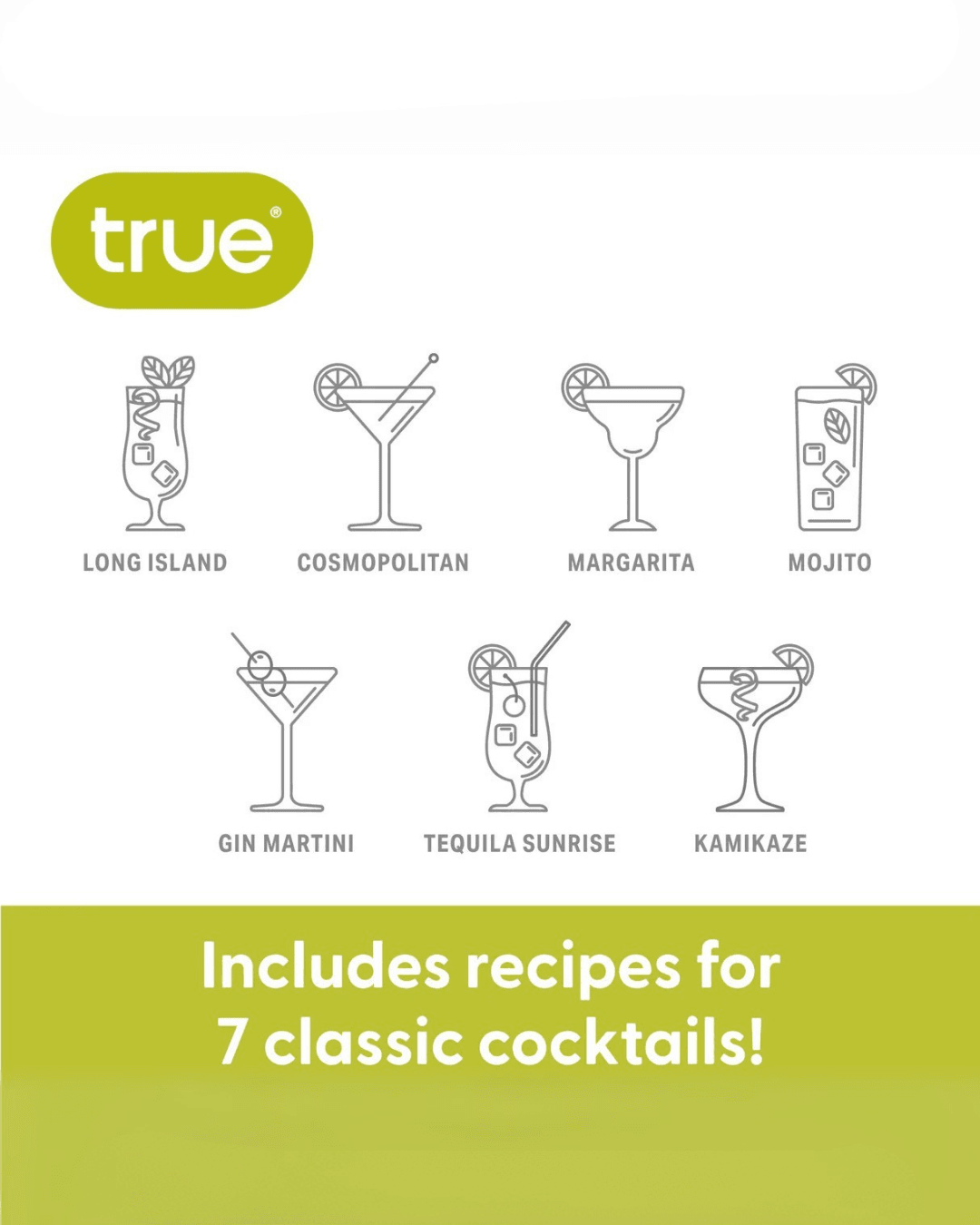 Glass Recipe Cocktail Shaker