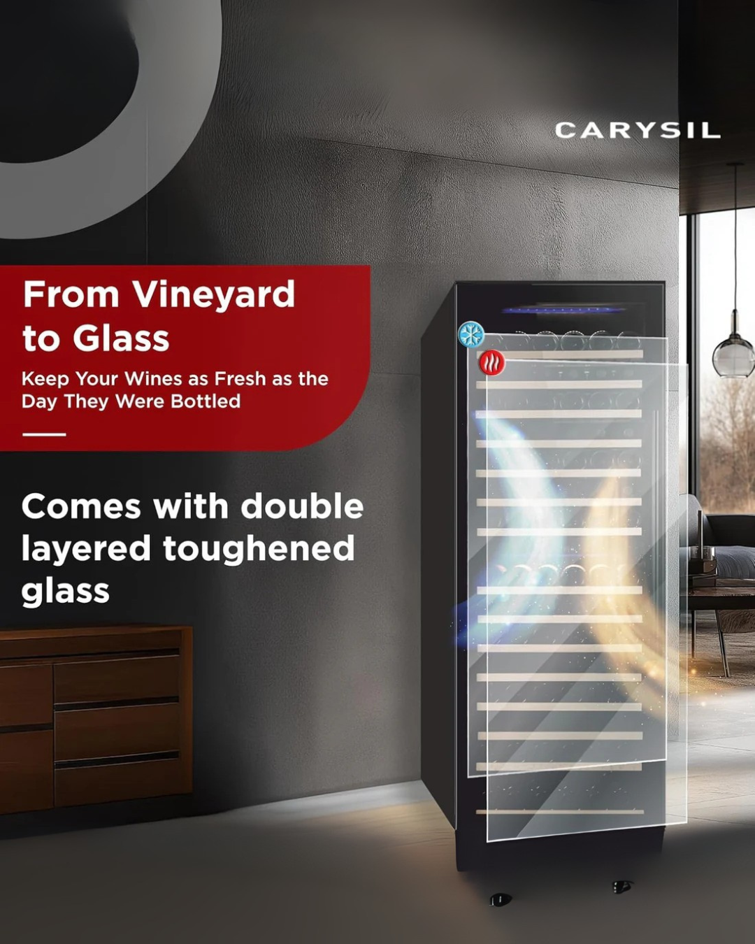 Wine Chiller, 165 bottles