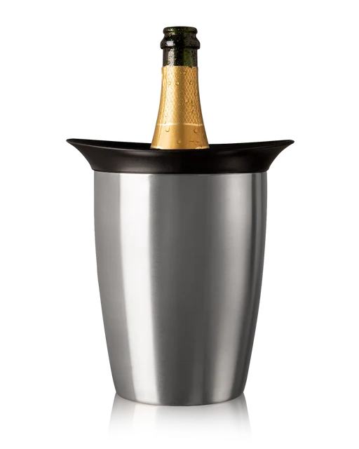 Elegant Champagne Cooler, Stainless Steel