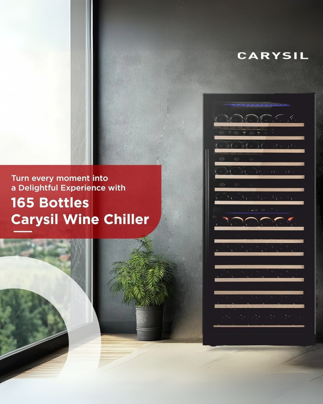 Wine Chiller, 165 bottles