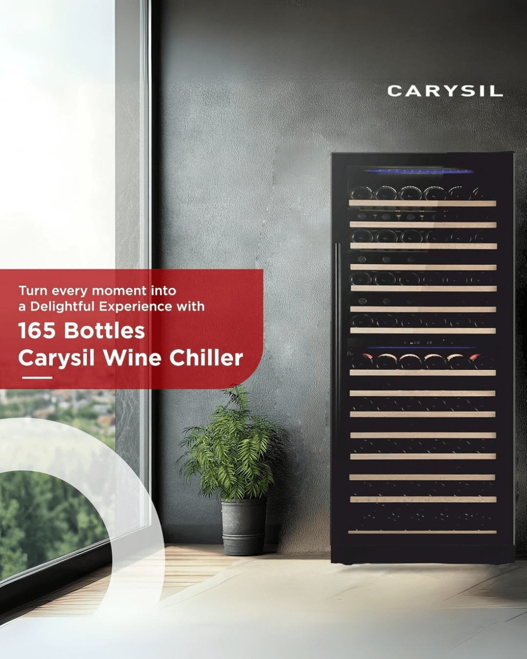 Wine Chiller, 165 bottles