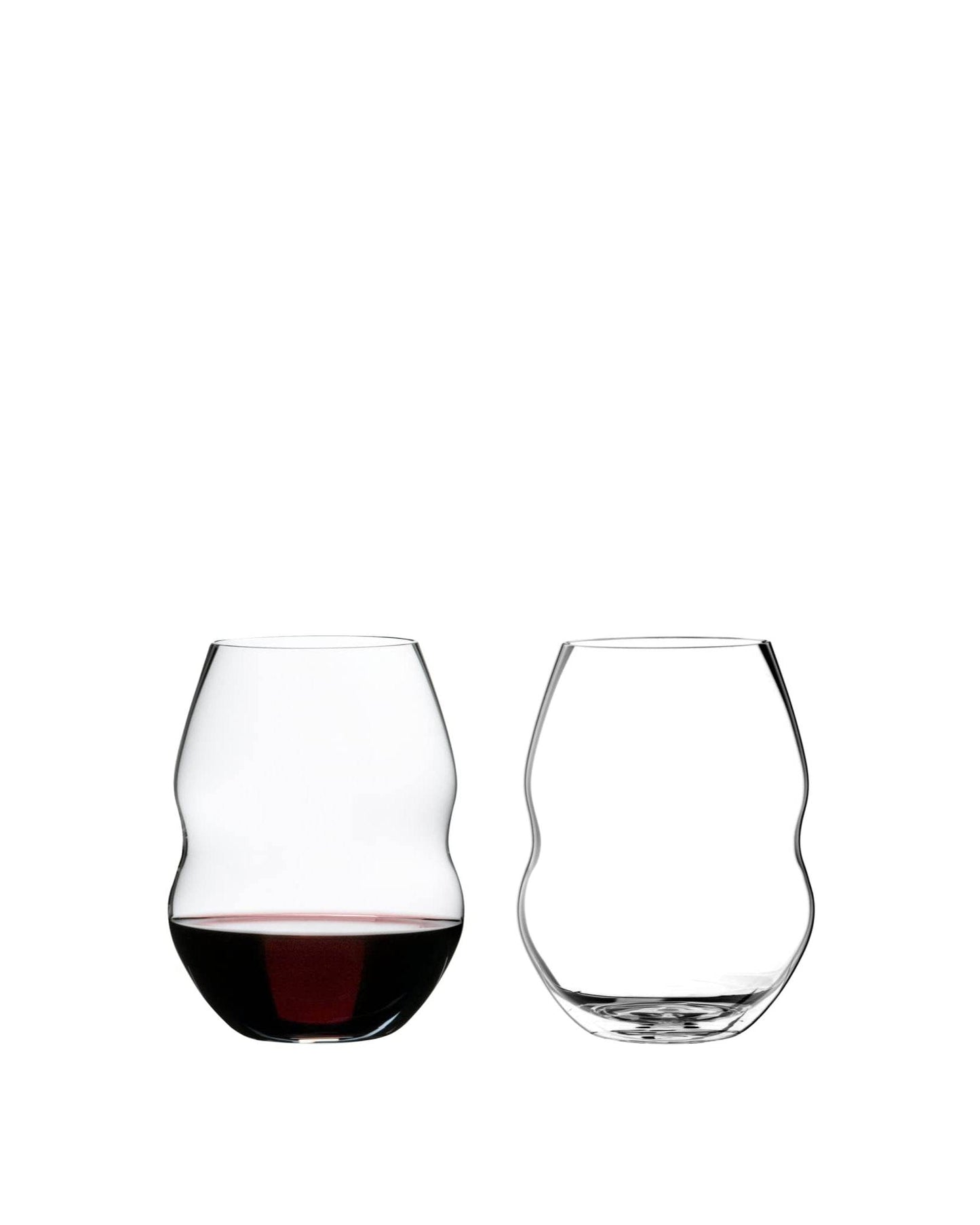 Swirl Stemless Red Wine Glass