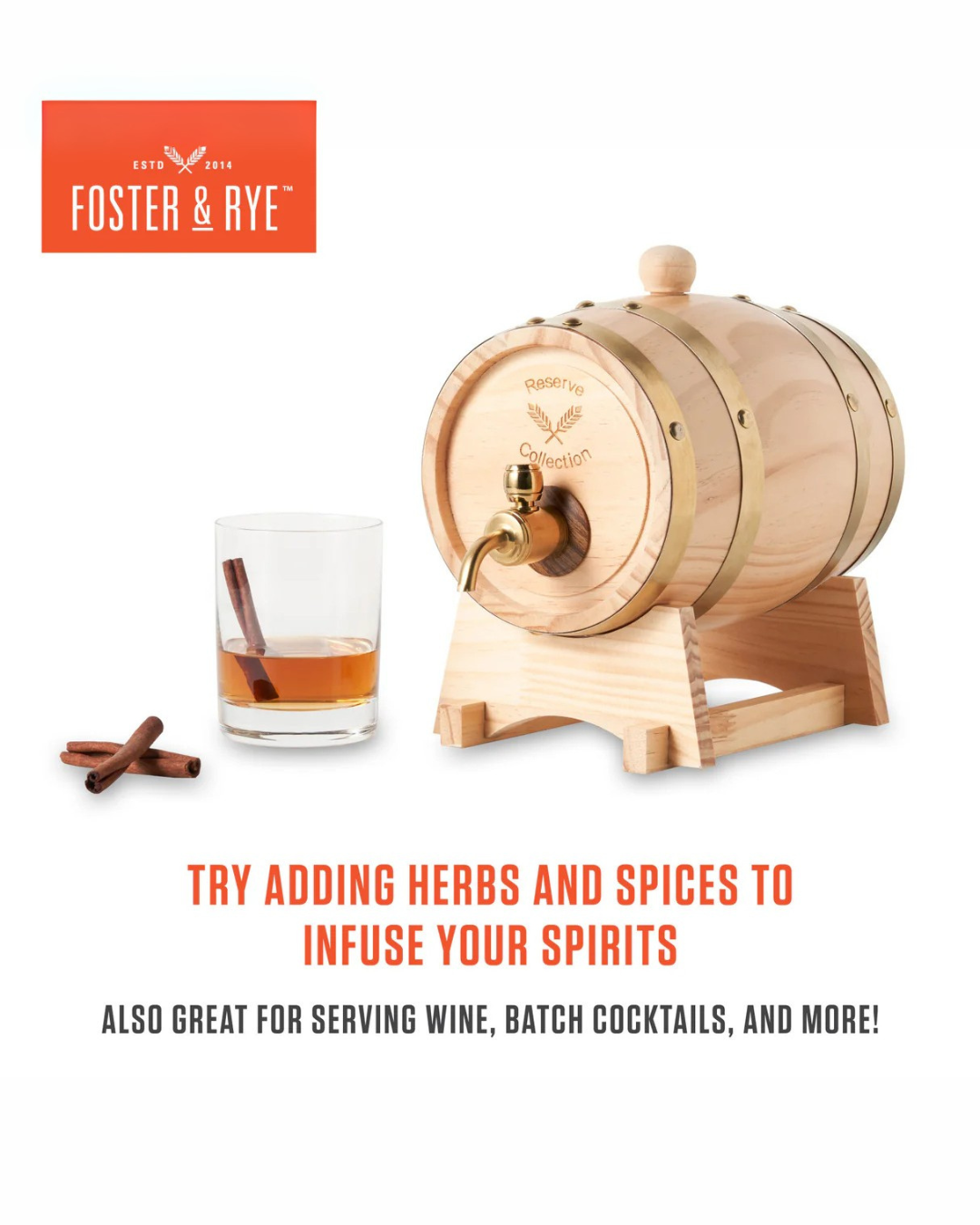 Whisky Barrel Drink Dispenser