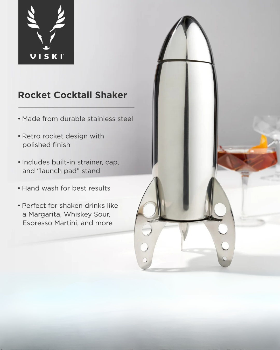 Rocket Cocktail Shaker