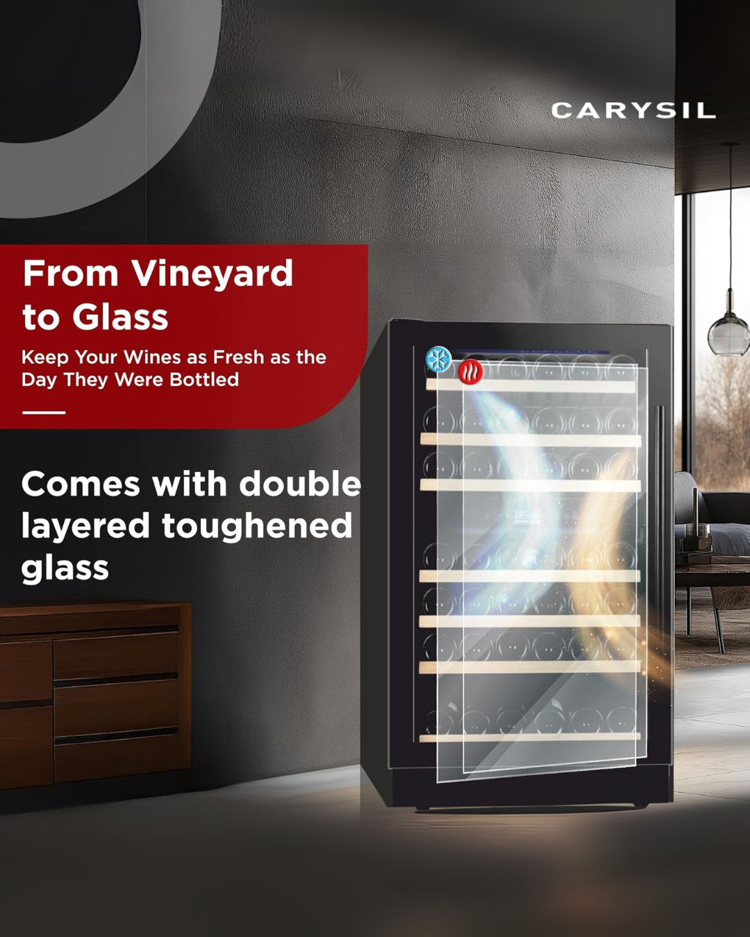 Wine Chiller, 77 bottles