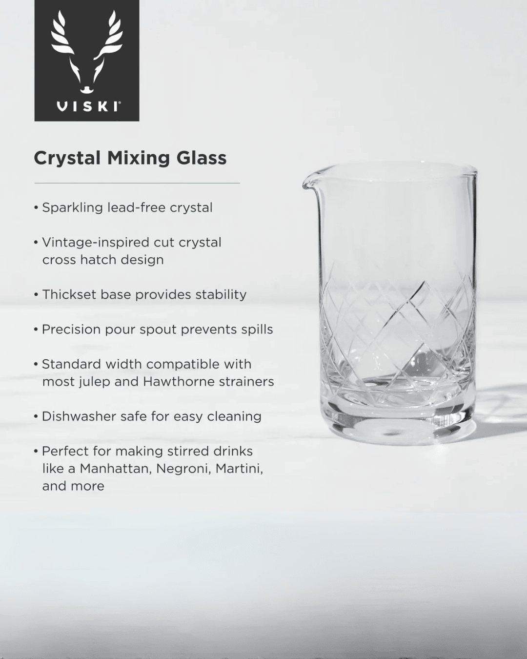 Crystal Mixing Glass