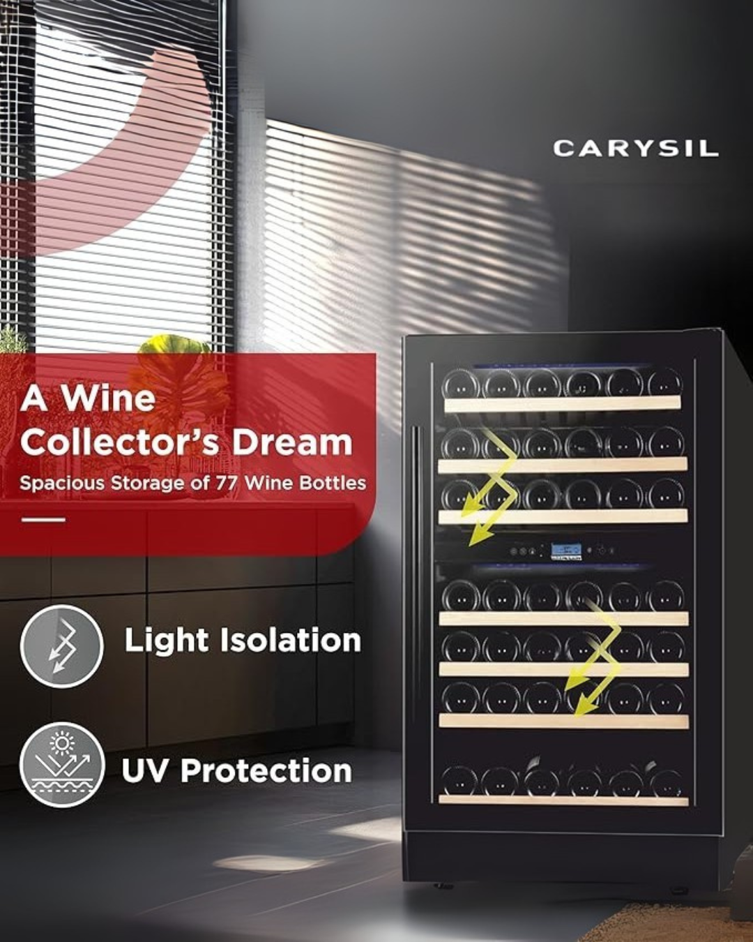 Wine Chiller, 77 bottles