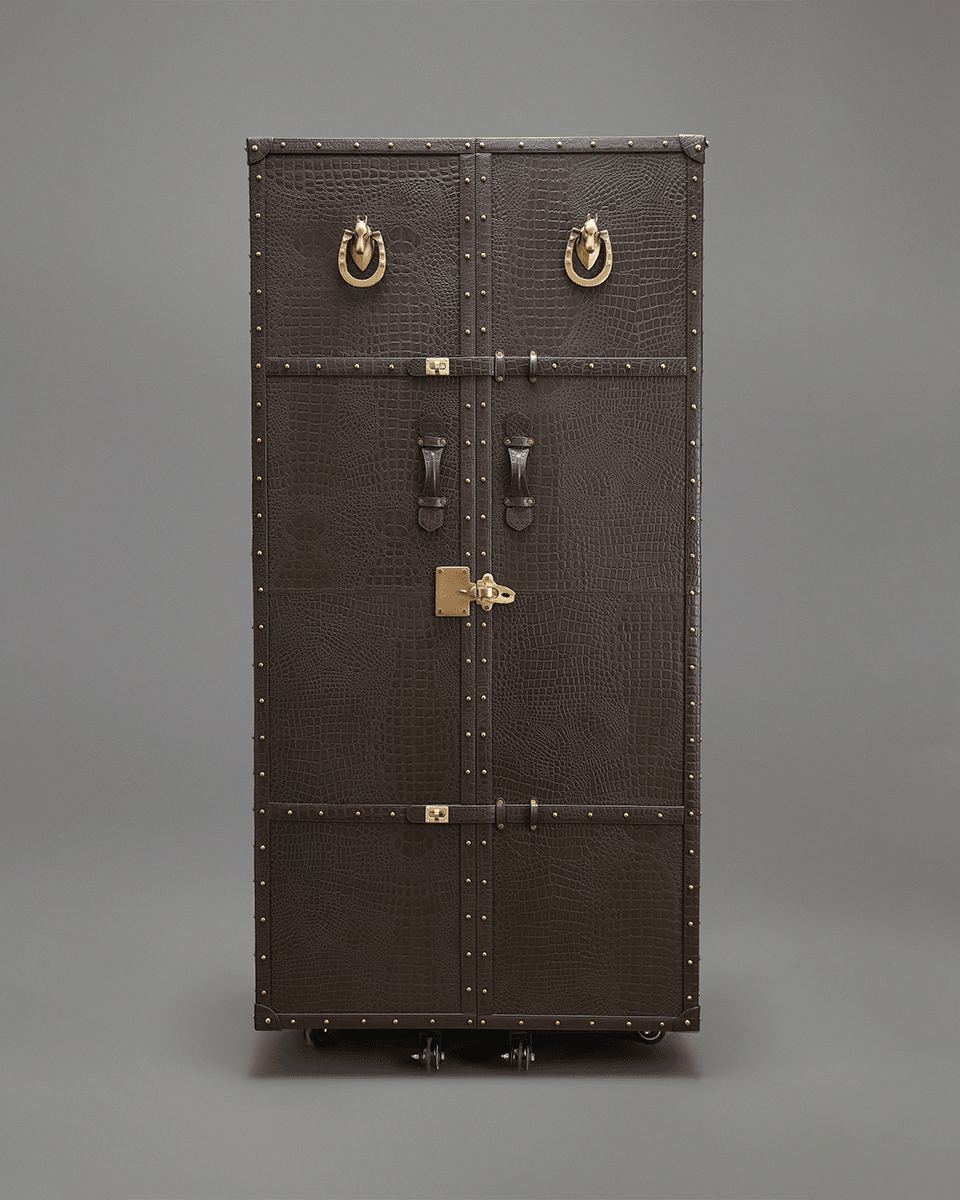 Artemis Tall Leather Bar, Brown