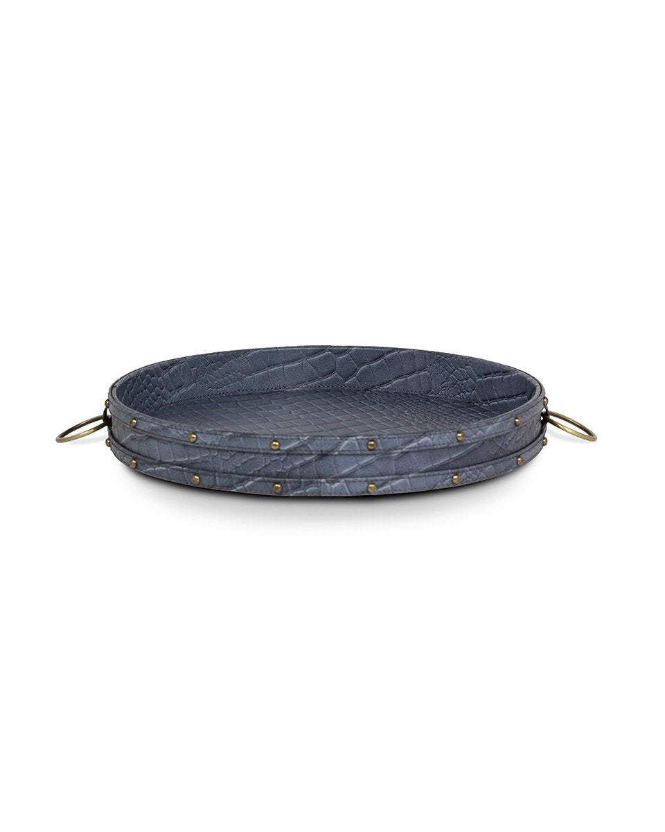 Eden Round Tray, Grey