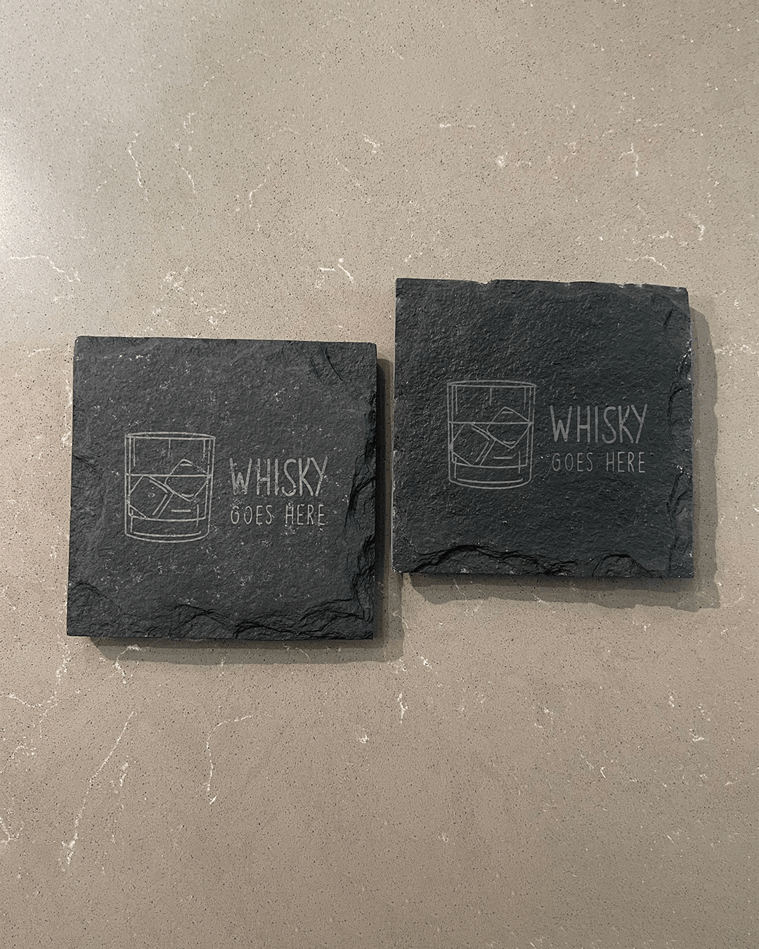 Engraved Slate Coaster, Whisky