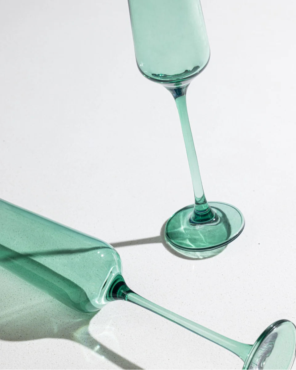 Nature Green Champagne Flute