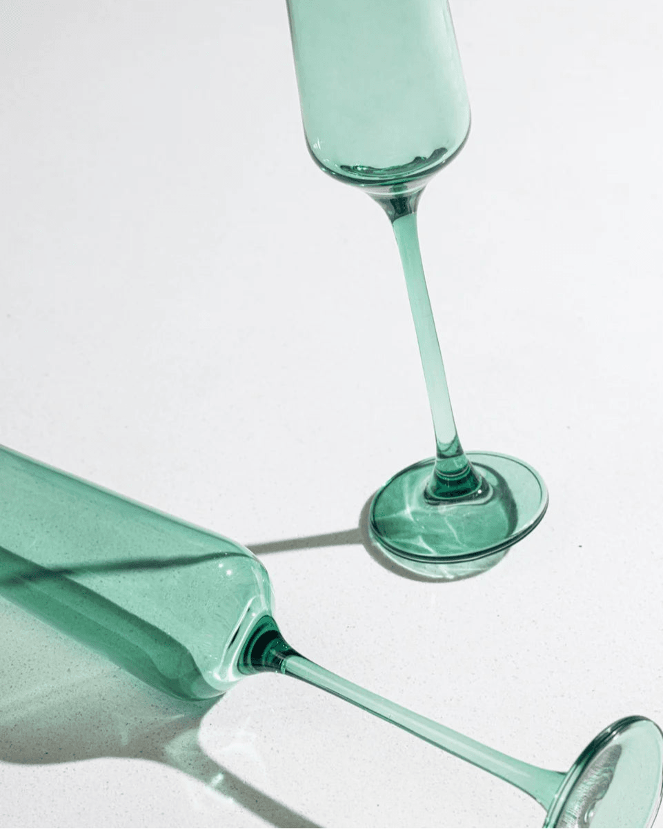 Nature Green Champagne Flute