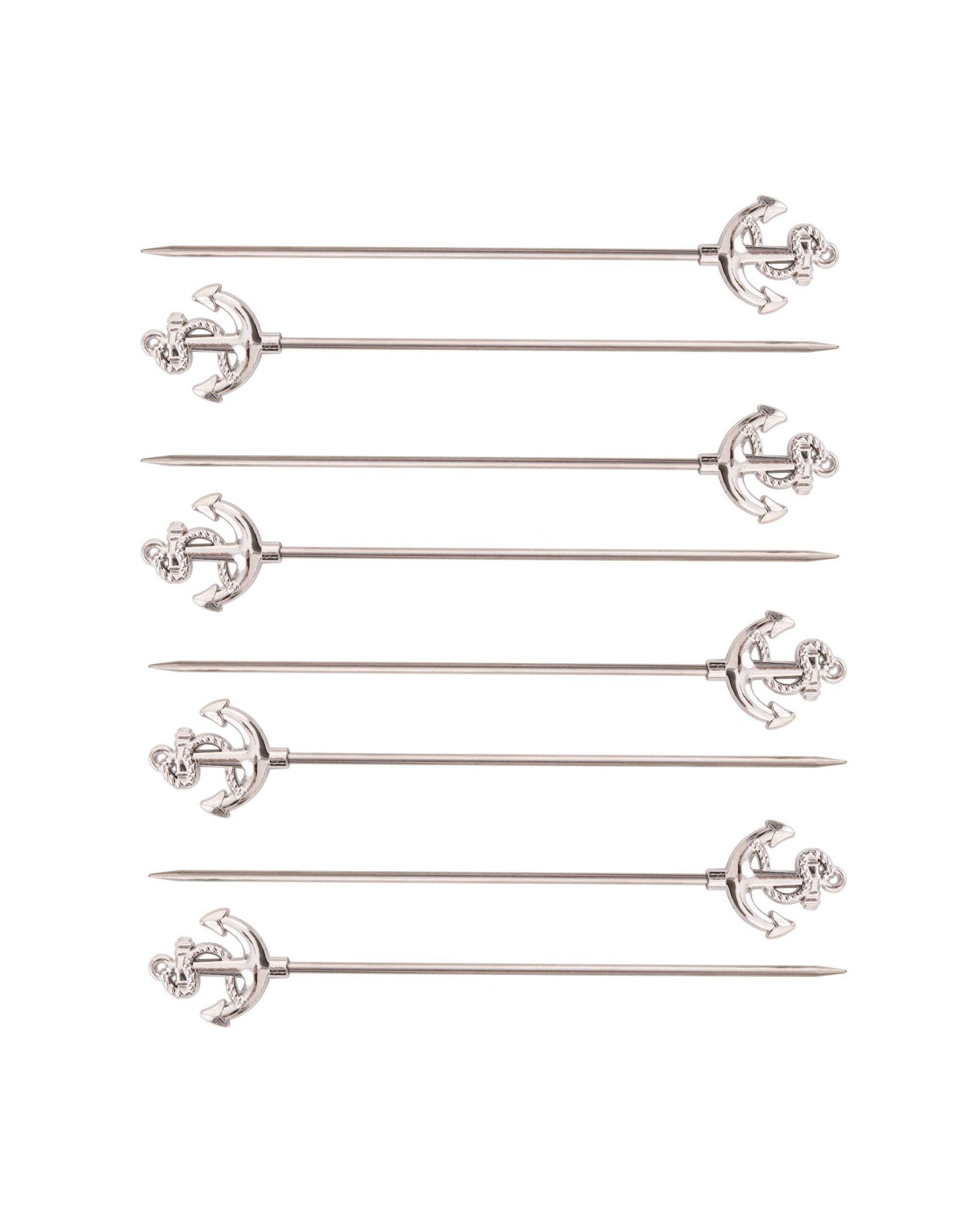 Anchor Cocktail Picks, Silver