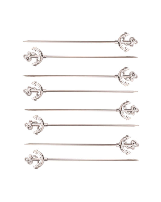 Anchor Cocktail Picks, Silver