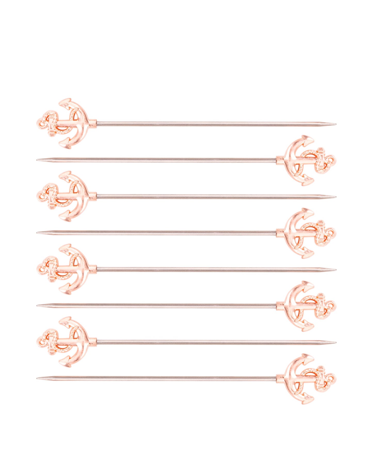 Anchor Cocktail Picks, Rose Gold