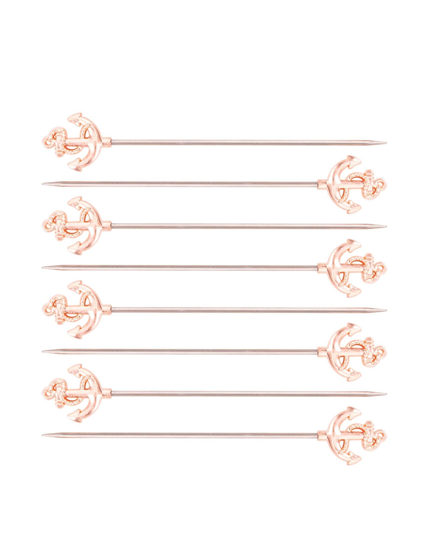 Anchor Cocktail Picks, Rose Gold