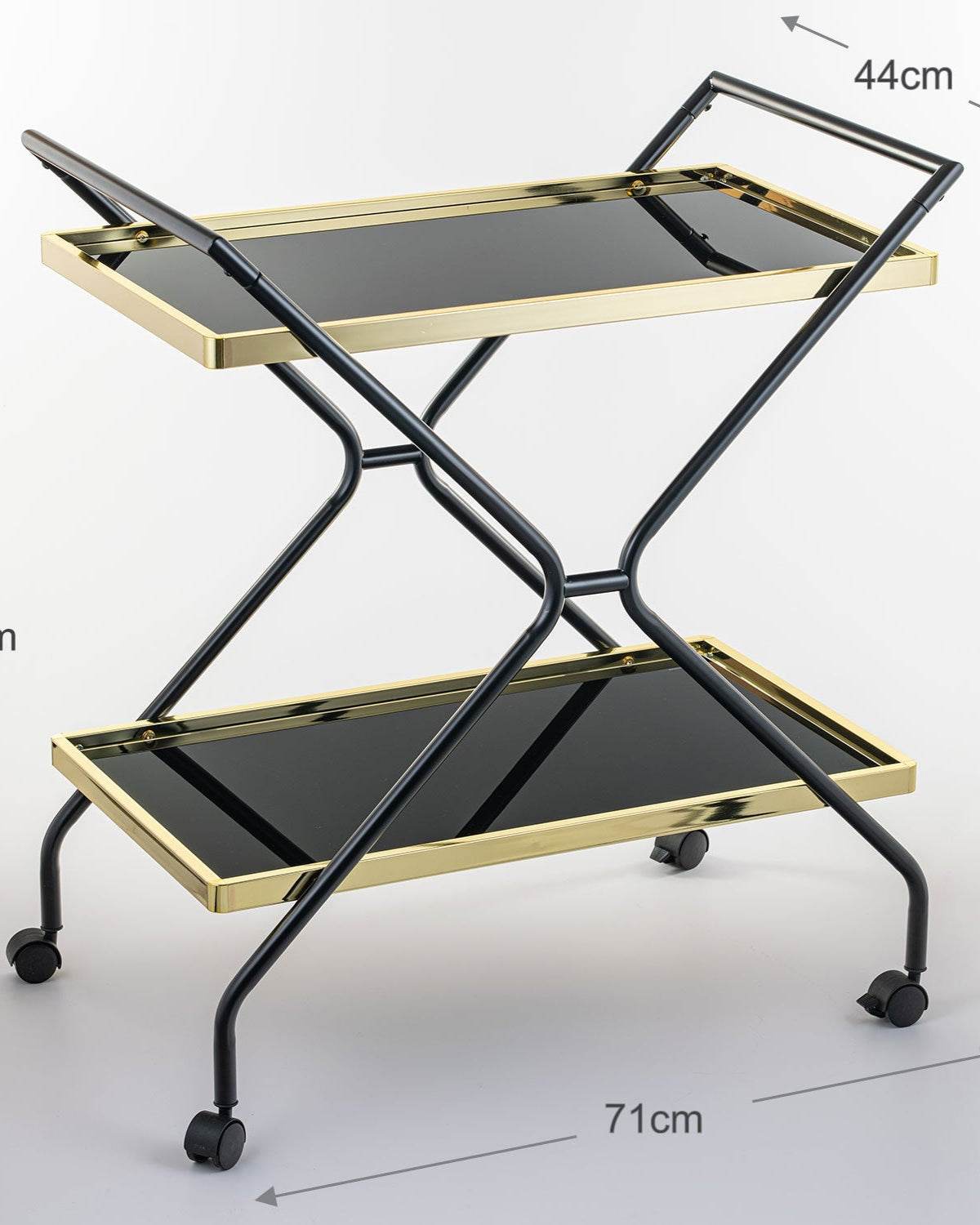 Midnight Glam Serving Cart
