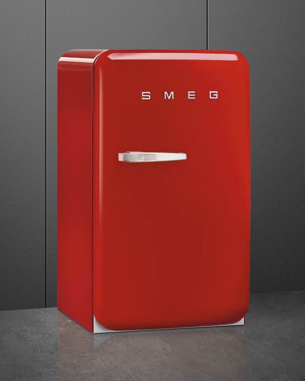 Happy Bar Refrigerator (Fab10H) – 50’s Style, Red