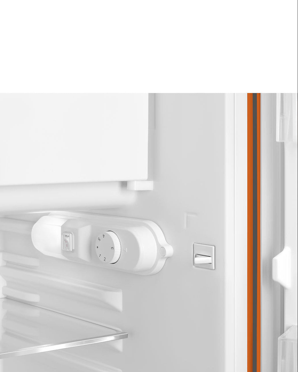 Minibar Refrigerator (Fab10R) – 50’s Style, Orange