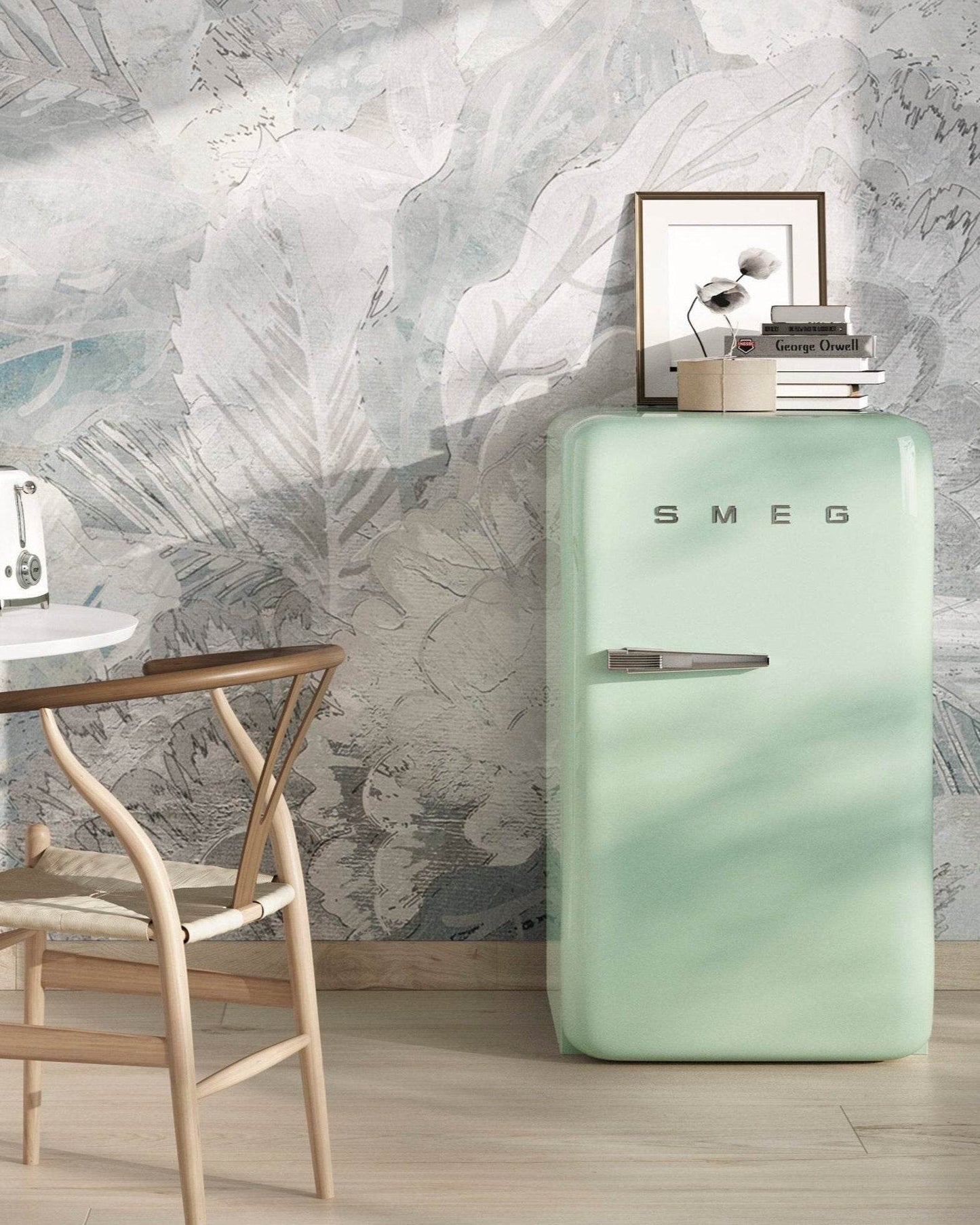 Happy Bar Refrigerator (Fab10H) - 50's Style, Pastel Green