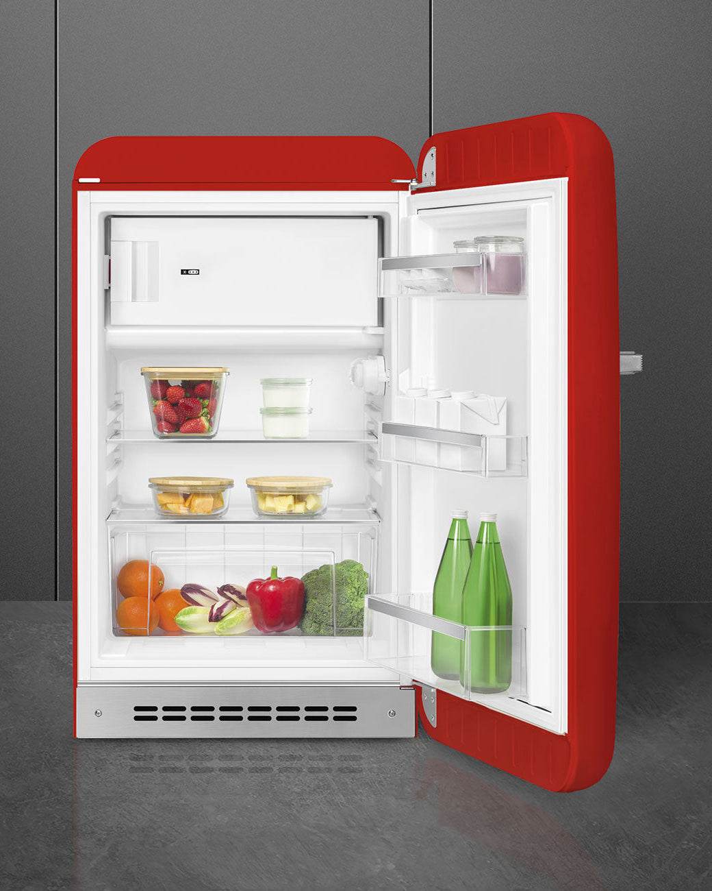 Minibar Refrigerator (Fab10R) – 50’s Style, Red