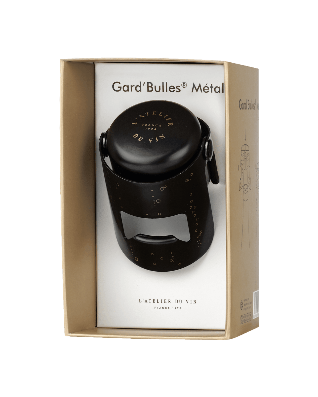 Gard'Bulles Champagne Stopper, Metal