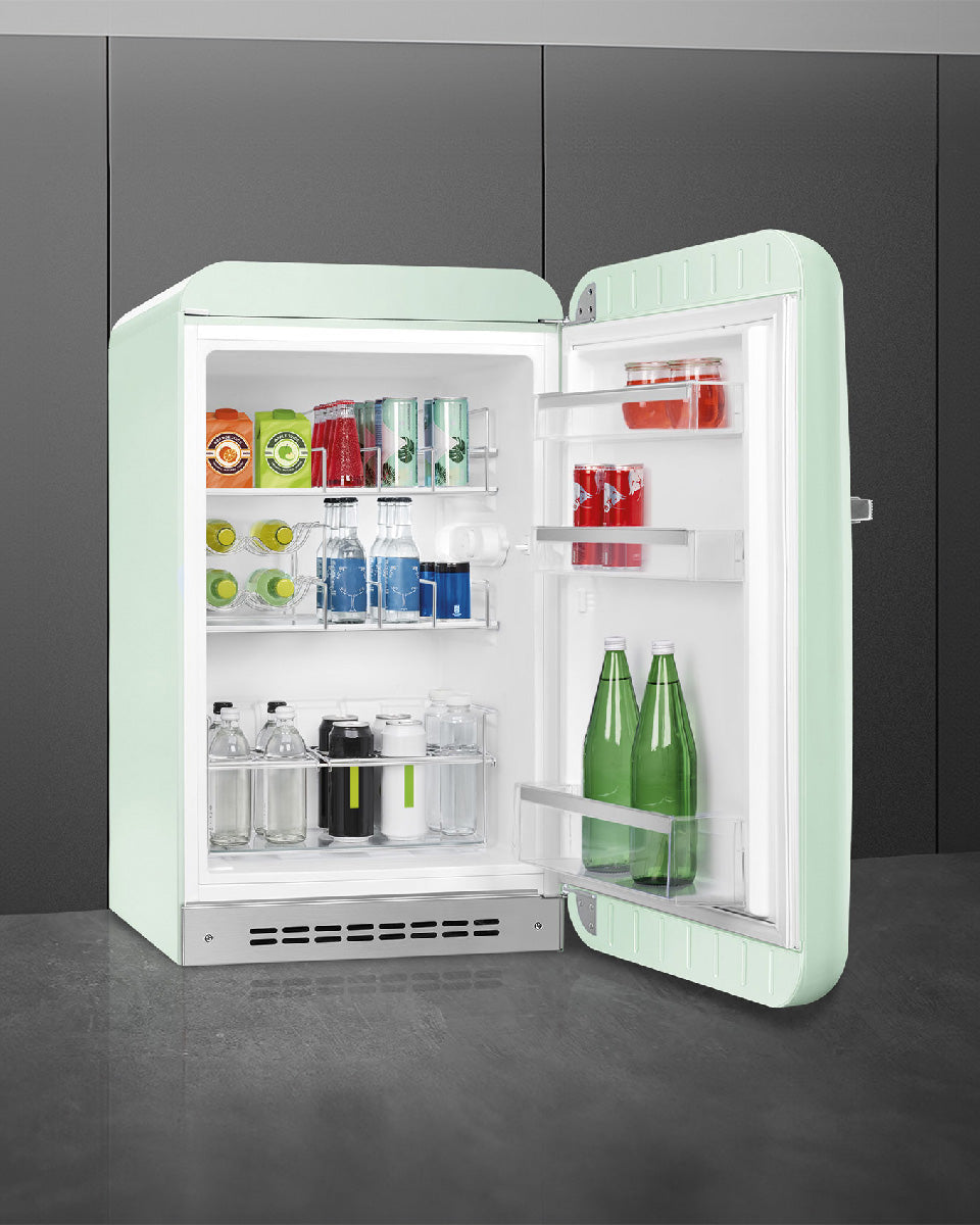 Happy Bar Refrigerator (Fab10H) - 50's Style, Pastel Green