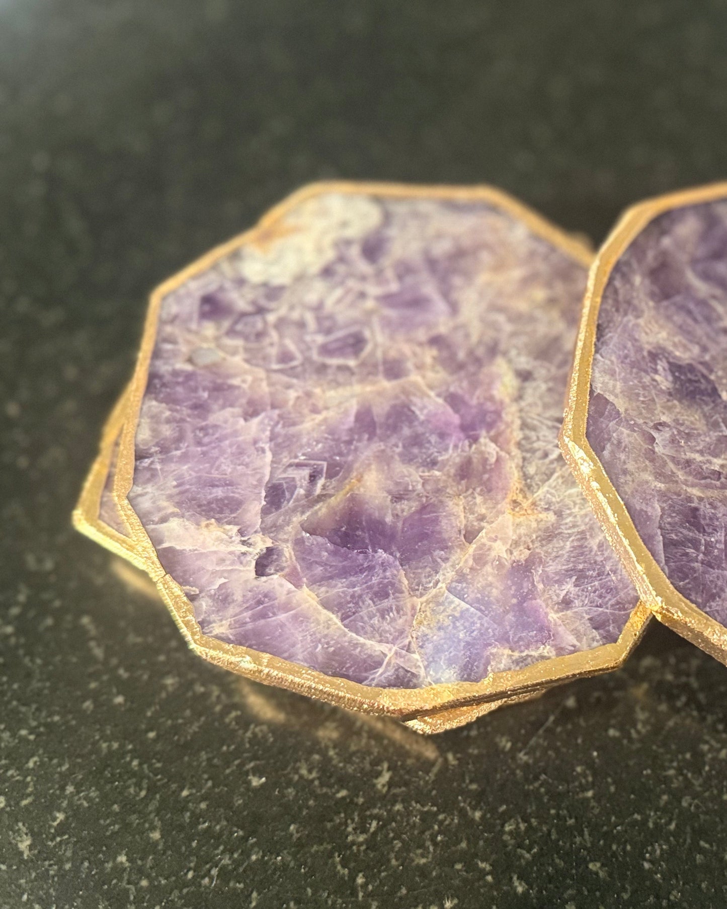 Amethyst Coasters
