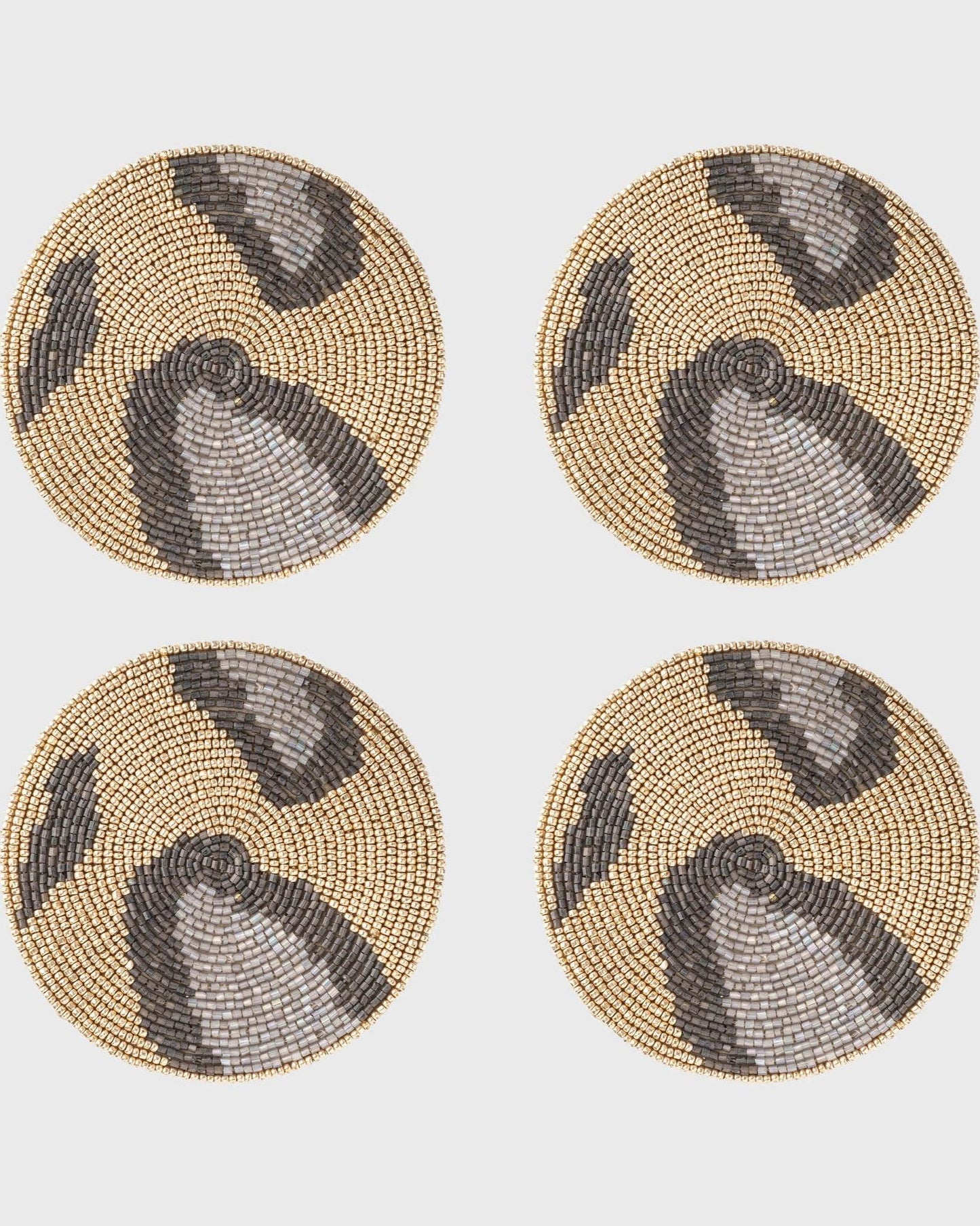 Animal Pattern Coasters, Gold