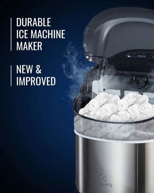 C02B Countertop Ice maker machine, Black