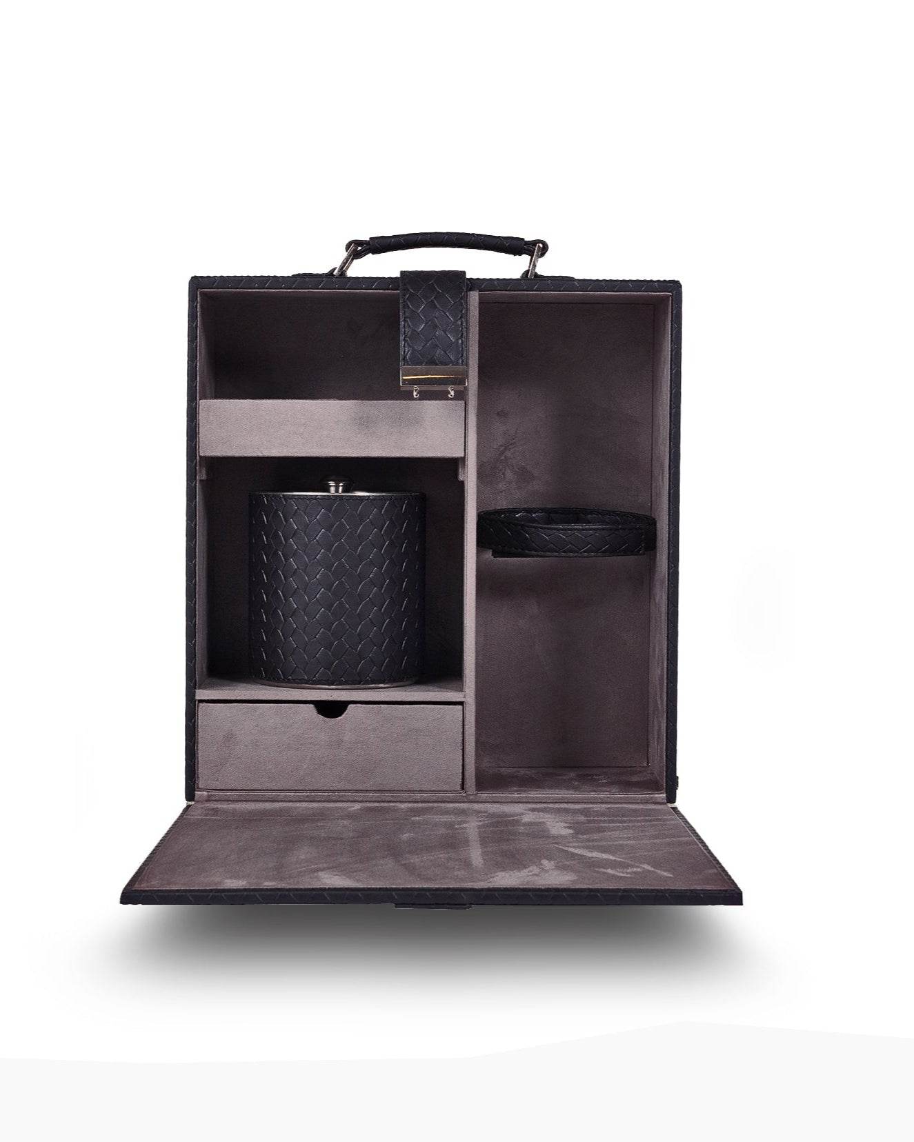 Briefcase Portable Bar, Black