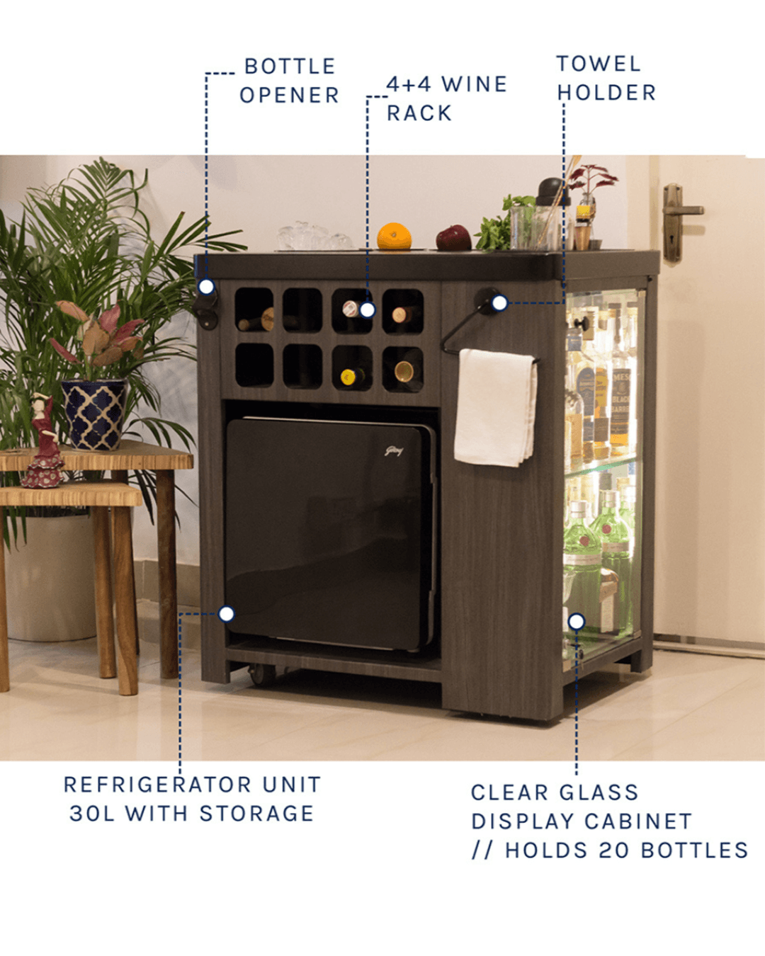 HAUS OF BARS Model X Home Bar