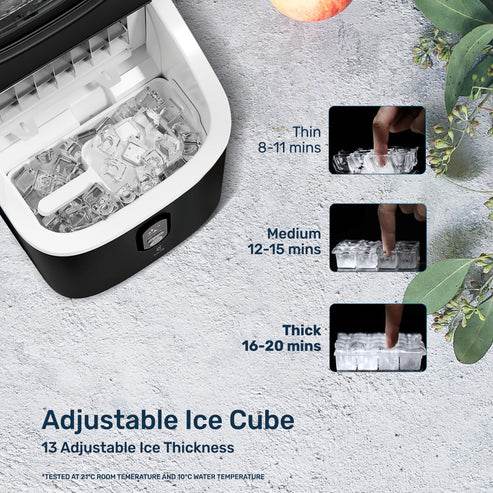 S01M Countertop Ice Maker Machine, Black