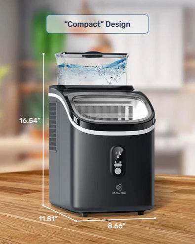 S01M Countertop Ice Maker Machine, Black