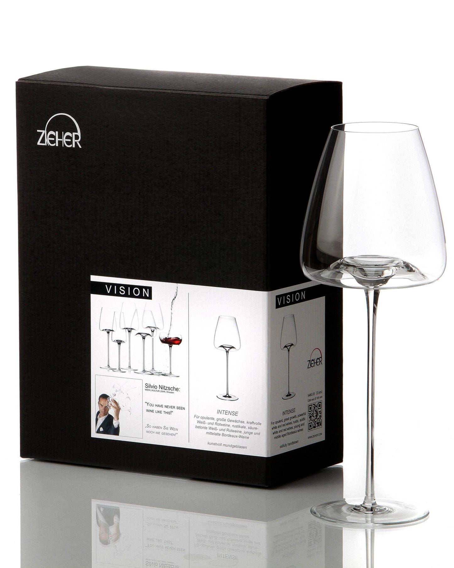 Intense Red Wine Glass