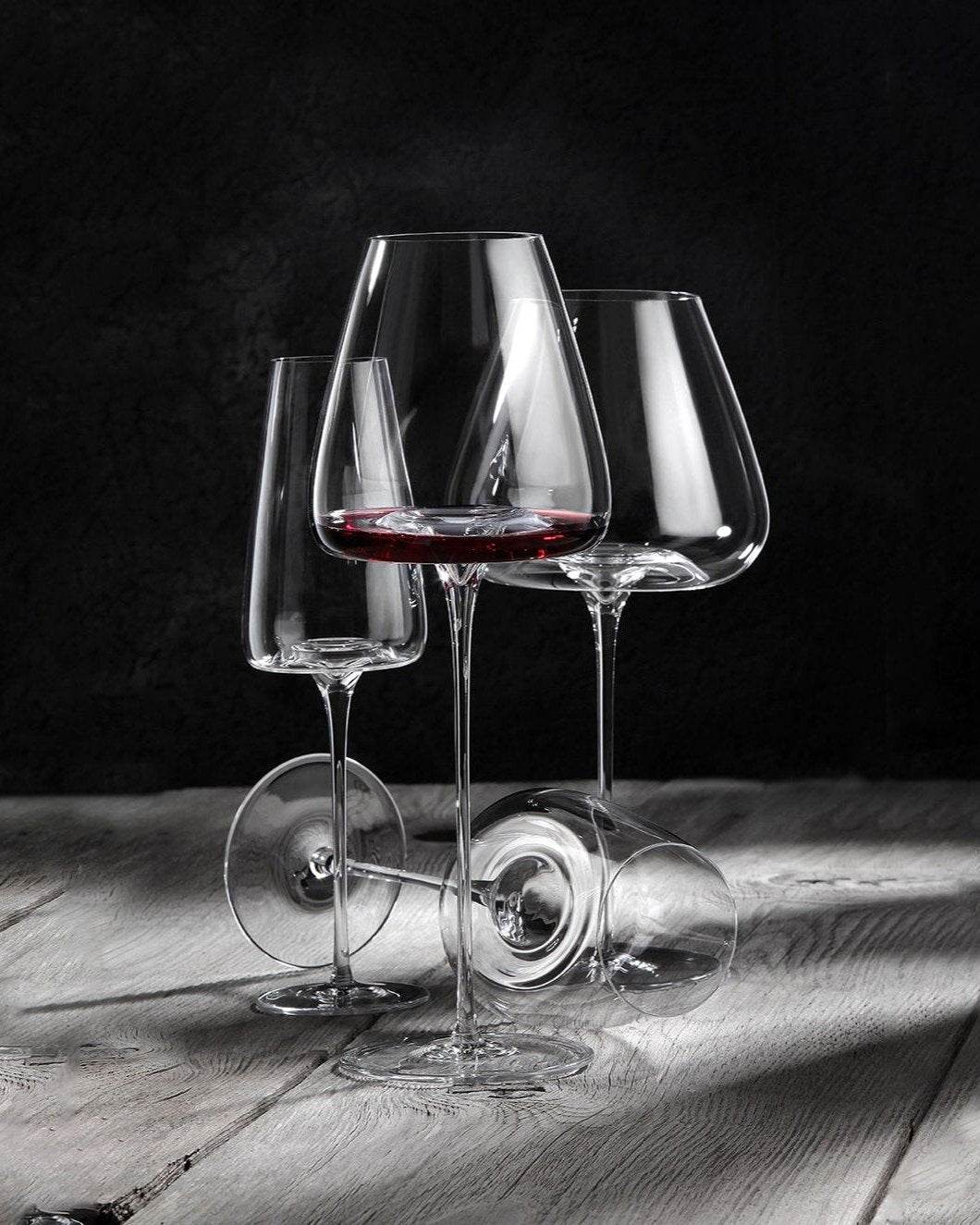 Intense Red Wine Glass