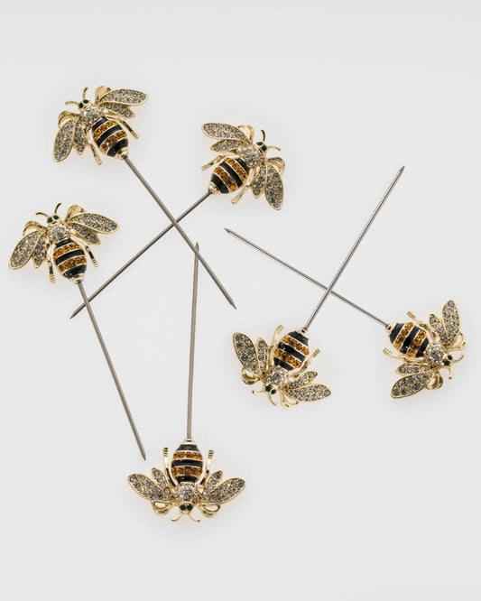 Stripey Bee Cocktail Picks