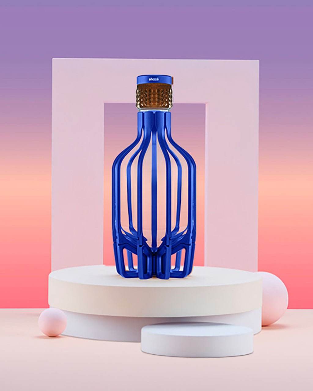 The Cage Decanter, Sapphire